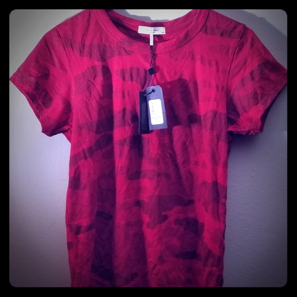 rag and bone red camo t shirt